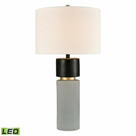 ELK STUDIO Notre Monde 32'' High 1-Light Table Lamp - Polished Concrete - Includes LED Bulb 77154-LED